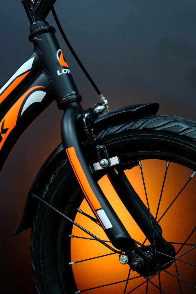 Lorak Junior 16 Boy Матовый Чёрный/Оранжевый